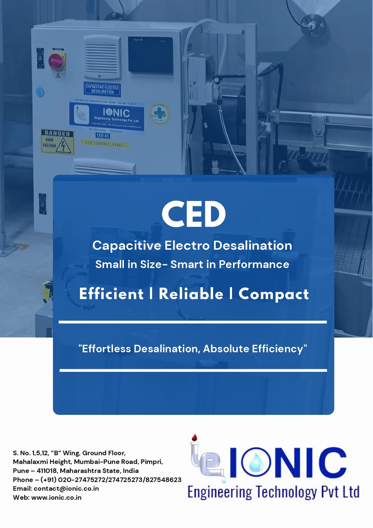 Capacitive Electro Desalination