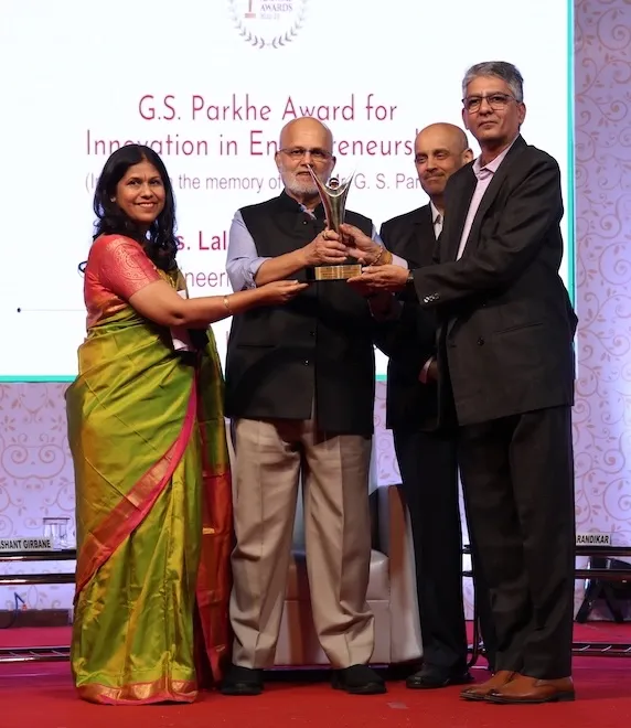 Ionic Engineering awards and certifications including ISO 9001:2015 certification and G.S.Parkhe Innovation Award